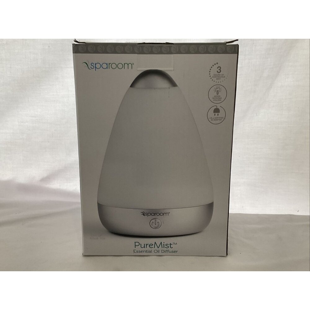 SpaRoom PureMist Ultrasonic Essential Oil Aromarherapy Diffuser for Medium Rooms